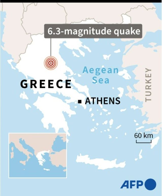 Several Buildings Damaged As Strong Earthquake Hits Greece