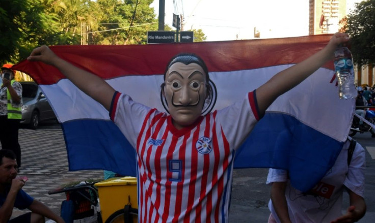 Protestors angry over the Paraguay government's handling of the coronavirus crisis take to the streets
