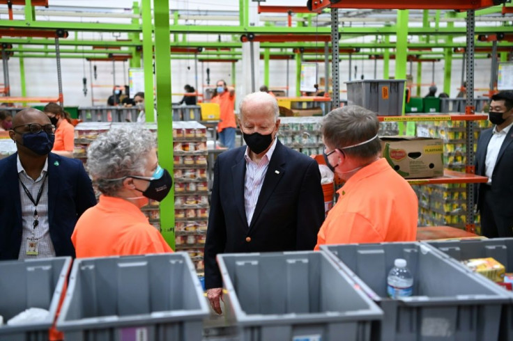 US President Joe Biden pledged his plan will cut child poverty in half and address the hunger crisis in the country