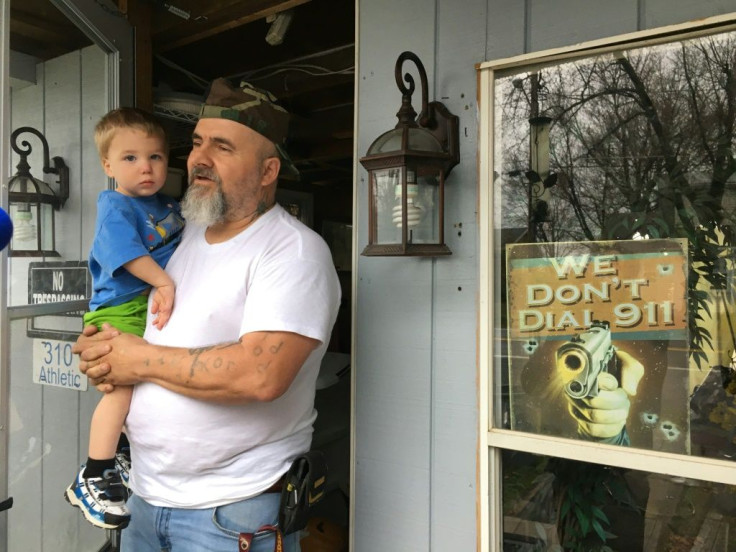 Republican and vaccine skeptic Todd Engle in front of his home in Martinsburg, West Virginia, on March 18, 2021; he is one of many Republicans around the country who voice concerns about the vaccine