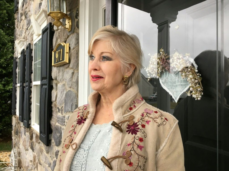 Republican and vaccine-skeptic Betty DeHaven, standing in front of her home in Martinsburg, West Virginia, says it is her right to refuse the Covid-19 vaccine