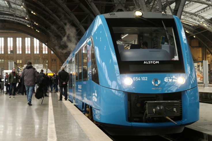 Alstom France head Jean-Baptiste Eymeoud said the trains are designed to run up to 600 kilometres (375 miles) on each hydrogen charge, and should begin service in 2025.