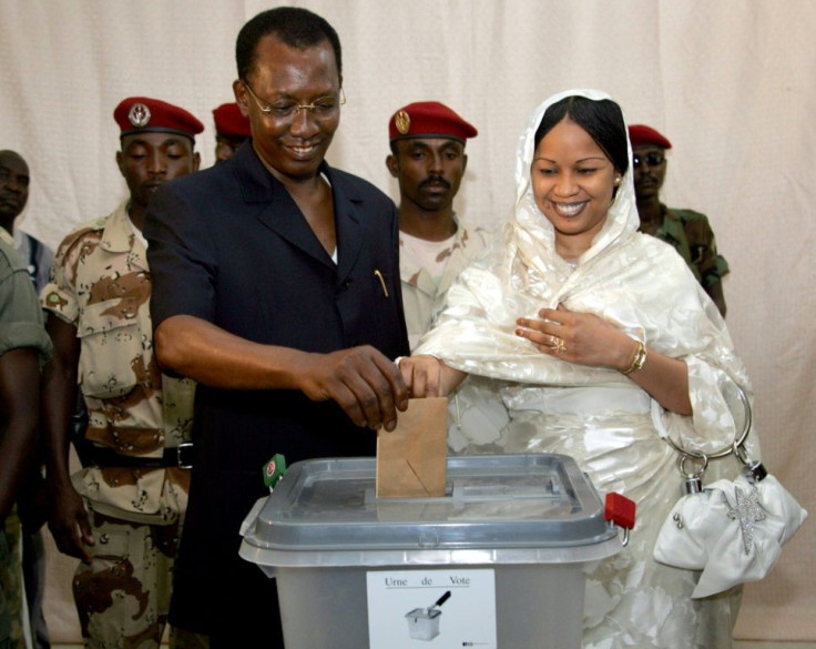 Deby voted with his wife Hynda in the April 11 election