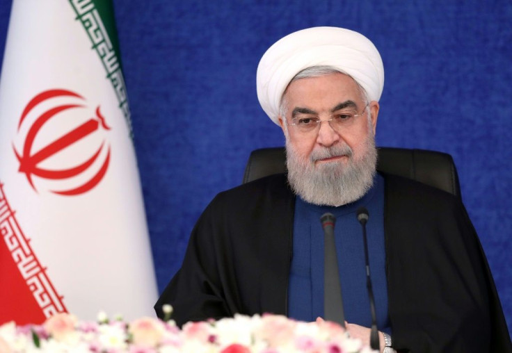 Iran's President Hassan Rouhani, seen in April 2021, has voiced optimism over talks in Vienna on reviving a nuclear deal