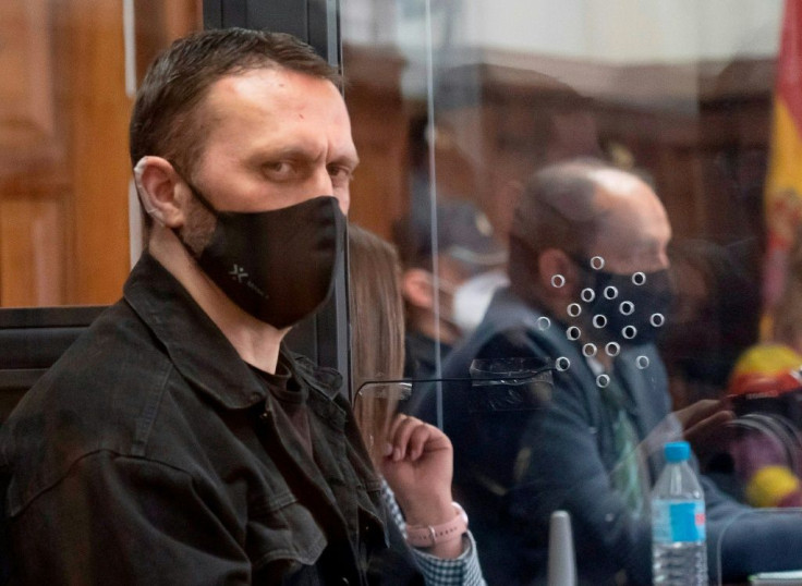 Norbert Feher in the Spanish court which found him guilty of three murders