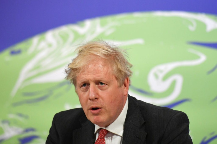 Britain's Prime Minister Boris Johnson addresses a virtual US-led summit on climate