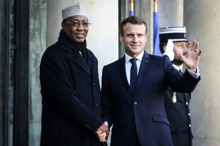 Allies: Macron and Deby, meeting in Paris in 2019