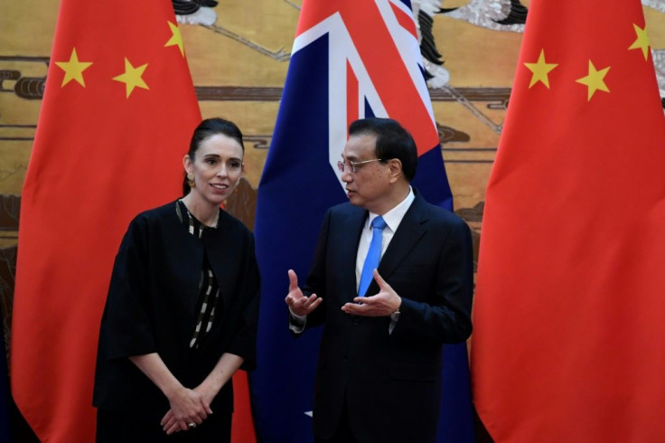 New Zealand Prime Minister Jacinda Ardern, seen here in Beijing in 2019, said there were some issues upon which China and New Zealand would never agree