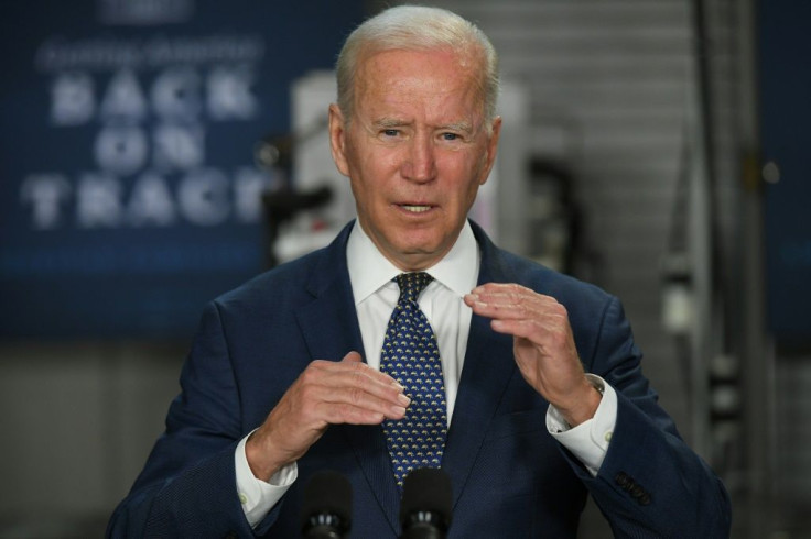 Biden, pictured on May 3 2021 in Virginia, campaigned on promises to restore more traditional US policies but backtracked after his government ran into difficulties handling a surge in migrants