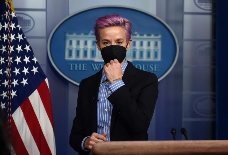 US soccer player Megan Rapinoe is a member of a coalition of athletes who have rallied behind plaintiff Lindsay Hecox