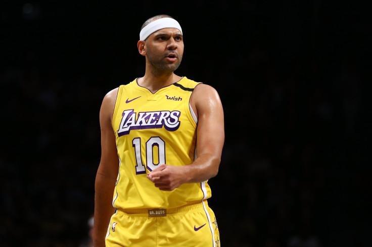 Jared Dudley #10 of the Los Angeles Lakers