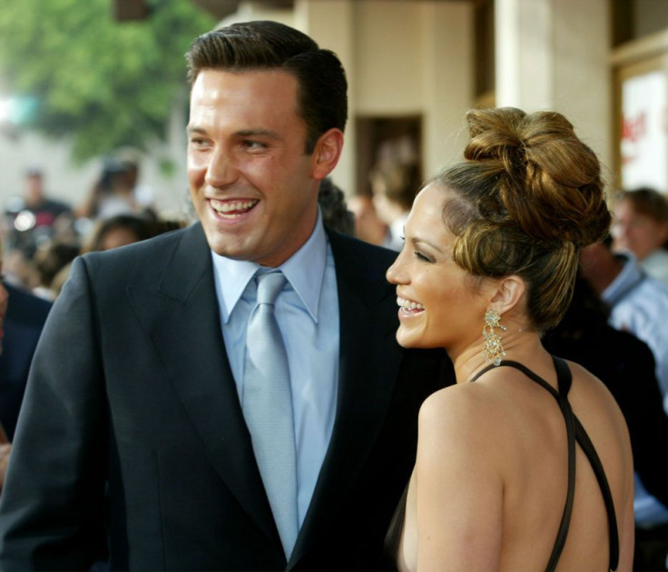 Jennifer Lopez and Ben Affleck, at the premiere of their film "Gigli" in Westwood, California on July 27, 2003, were set to marry in September 2003 in a ritzy ceremony in Santa Barbara, California, but called off the ceremony days before due to "excessiv