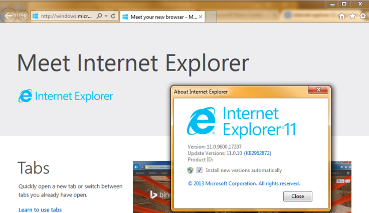 Microsoft plans to phase out support for older Internet Explorer versions starting January 2016