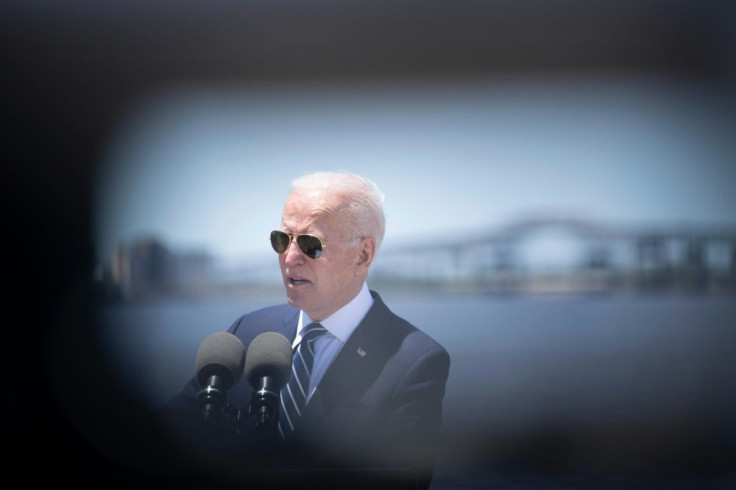US President Joe Biden spoke about his infrastructure plan during a May 6, 2021 visit to Westlake, Louisiana