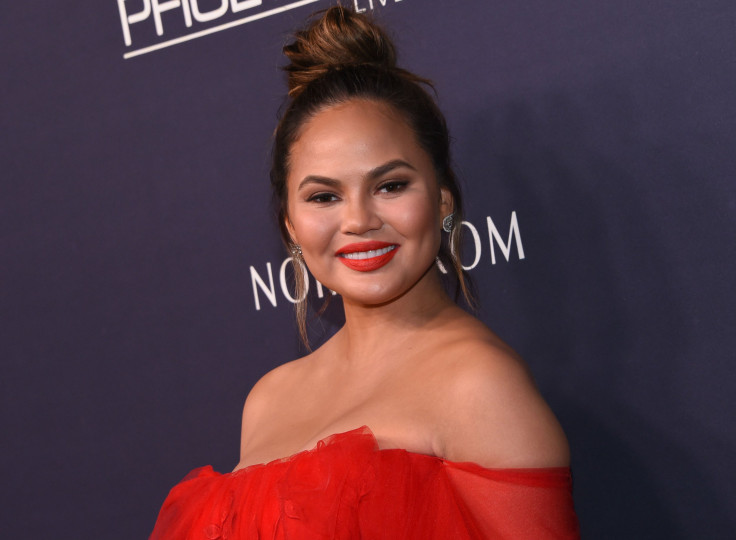 Chrissy Teigen attends the Baby2Baby gala at 3labs in Culver City, on Nov. 11, 2017.