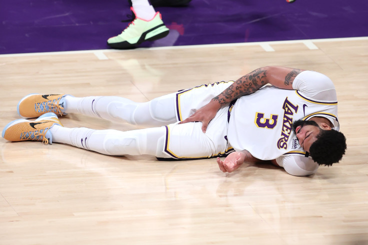 Anthony Davis #3 of the Los Angeles Lakers