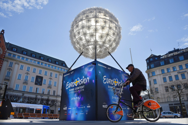 The Eurovision countdown clock is seen ahead of the Eurovision Song Contest 2016 in Stockholm, May 2, 2016. 