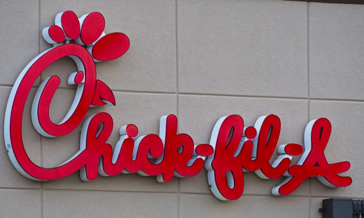 A Chick-fil-A restaurant is seen in Chantilly, Virginia.