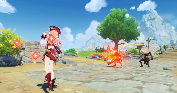 Yanfei in combat in Genshin Impact