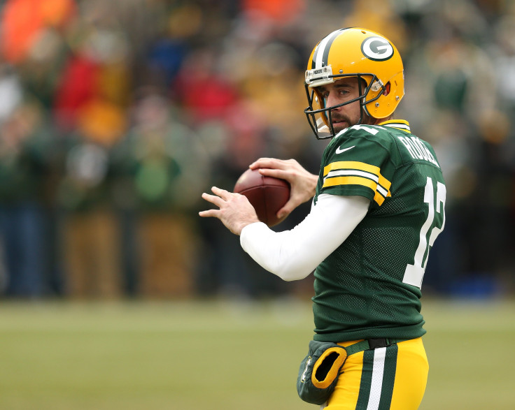 Aaron Rodgers, #12 of the Green Bay Packers, warms up before a game against the Detroit Lions at Lambeau Field on December 30, 2018 in Green Bay, Wisconsin. 