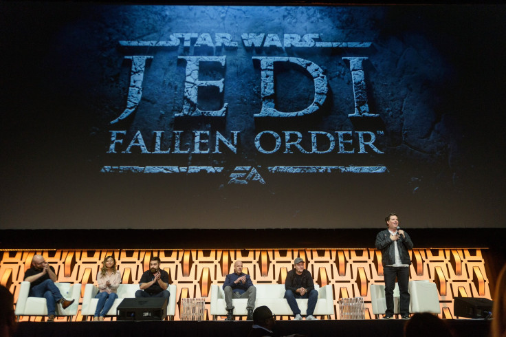 Pictured: EA and Respawn Entertainment reveal the "Star Wars: Jedi Fallen Order: video game during Star Wars Celebration at McCormick Place Convention Center on April 11, 2019 in Chicago, Illinois.