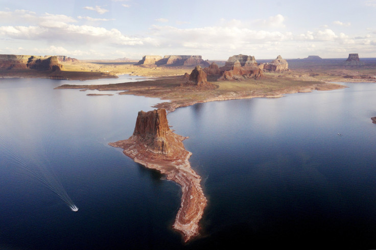 Lake Powell on the Colorado River is pictured near Page, Arizona, on May 26, 2015.