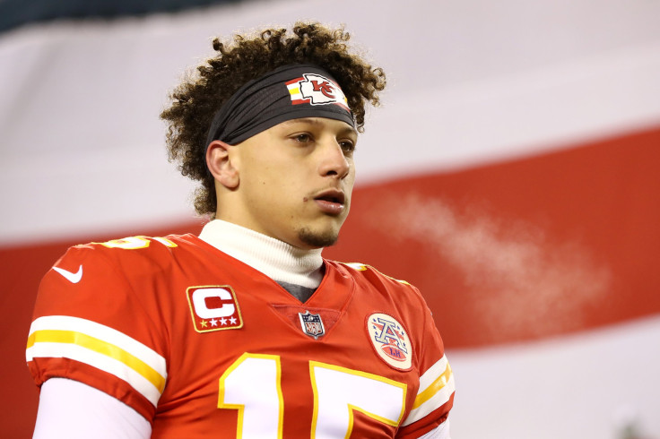 Patrick Mahomes #15 of the Kansas City Chiefs looks on prior to the AFC Championship Game against the New England Patriots at Arrowhead Stadium in Kansas City, Missouri, Jan. 20, 2019.