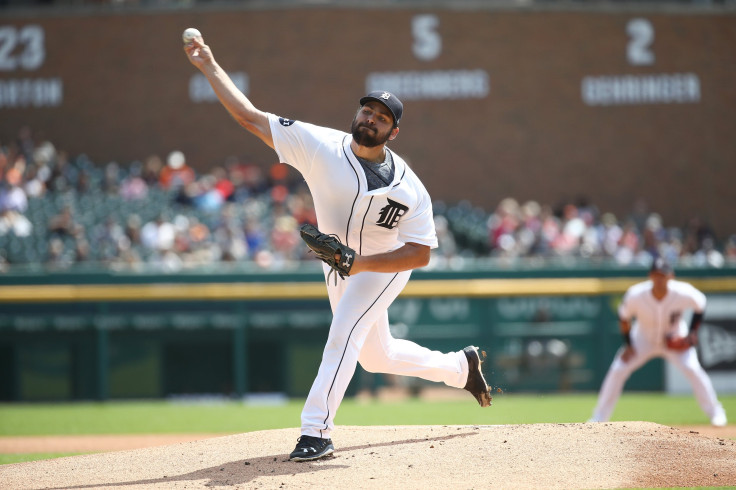 Michael Fulmer, pictured at Comerica Park on Aug. 24, 2017 in Detroit, is reportedly a trade target.