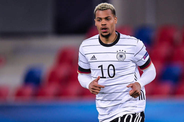 Lukas Nmecha of Germany U21 during the UEFA Under 21 Euro Championship Group Stage match between Germany U21 and Netherlands U21 at Mol Arena Sosto on March 27, 2021 in Szekesfehervar, Hungary