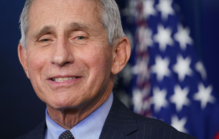 Director of the National Institute of Allergy and Infectious Diseases Anthony Fauci speaks during the daily briefing in the Brady Briefing Room of the White House in Washington, DC on January 21, 2021. (Photo by MANDEL NGAN / AFP) (Photo by MANDEL NGAN/AF