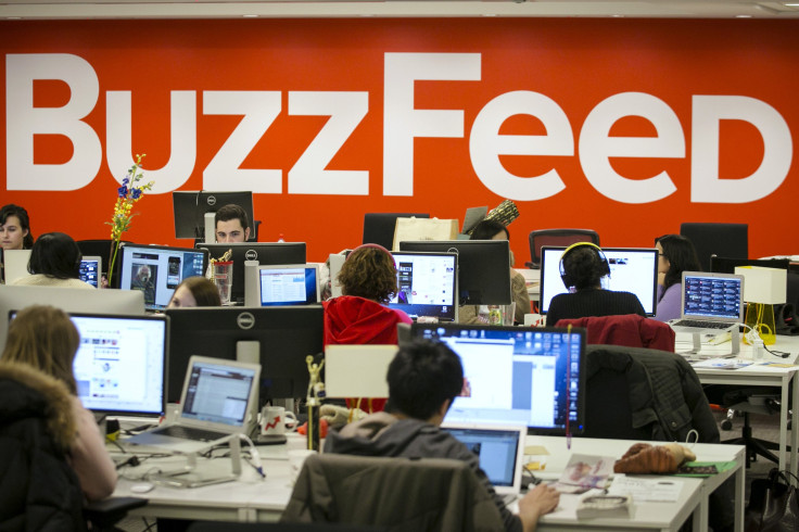 "As we grow, how can we maintain a culture that can still be entrepreneurial?" BuzzFeed CEO Jonah Peretti asked. Pictured: BuzzFeed employees work at the website's headquarters in New York City, Jan. 9, 2014.