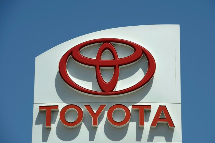 A Toyota logo is pictured here.
