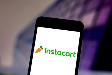Some Instacart shoppers are claiming that their groceries are being stolen by the company's shoppers during the coronavirus pandemic. In this photo illustration the Instacart logo is seen displayed on a smartphone.