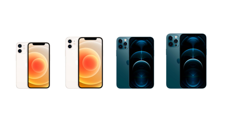 The new iPhone 12 line.