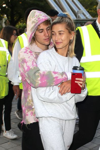 Justin Bieber and Hailey Baldwin seen at the London Eye on September 18, 2018 in London, England.