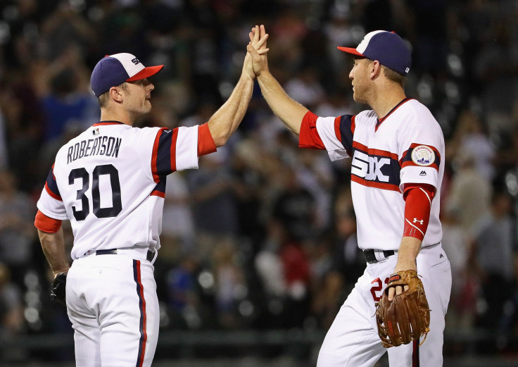 David Robertson and Todd Frazier, pictured celebrating a win against the Detroit Tigers at U.S. Cellular Field on June 15, 2016 in Chicago, could both be dealt before the 2017 MLB trade deadline.