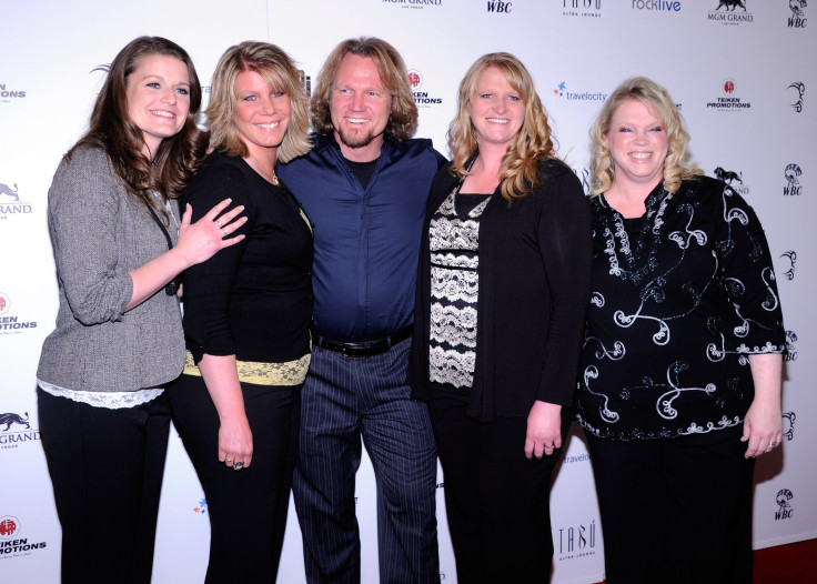 Robyn Brown, Meri Brown, Kody Brown, Christine Brown and Janelle Brown arrive at "Mike Tyson: Undisputed Truth-Live on Stage" in Las Vegas on April 14, 2012.