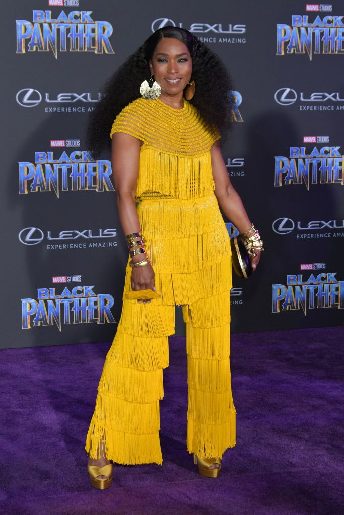 Angela Bassett attends the premiere of Disney and Marvel's "Black Panther" at Dolby Theatre on Jan. 29, 2018 in Hollywood, California.