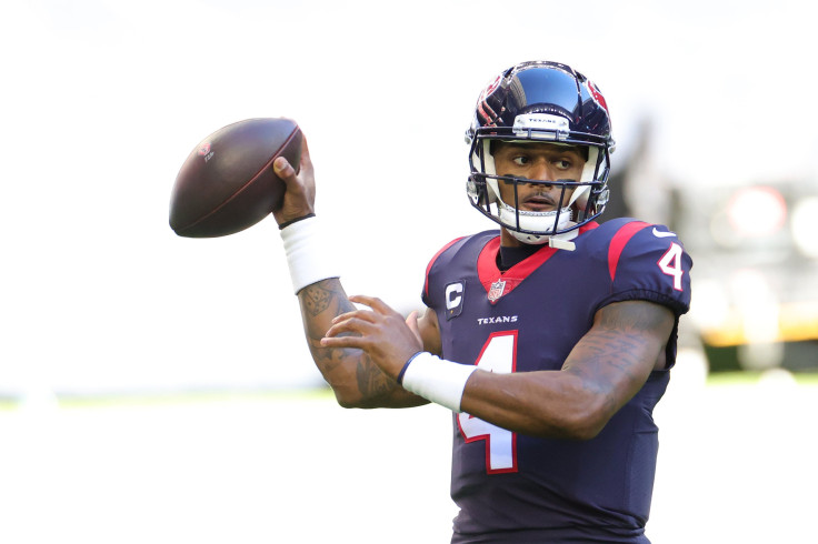 Deshaun Watson #4 of the Houston Texans in action against the Tennessee Titans during a game at NRG Stadium on January 03, 2021 in Houston, Texas.