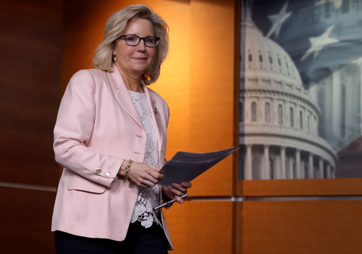 House Republican Conference Chair Liz Cheney (R-WY) arrives for a press conference at the Capitol on May 8, 2019, in Washington, D.C.