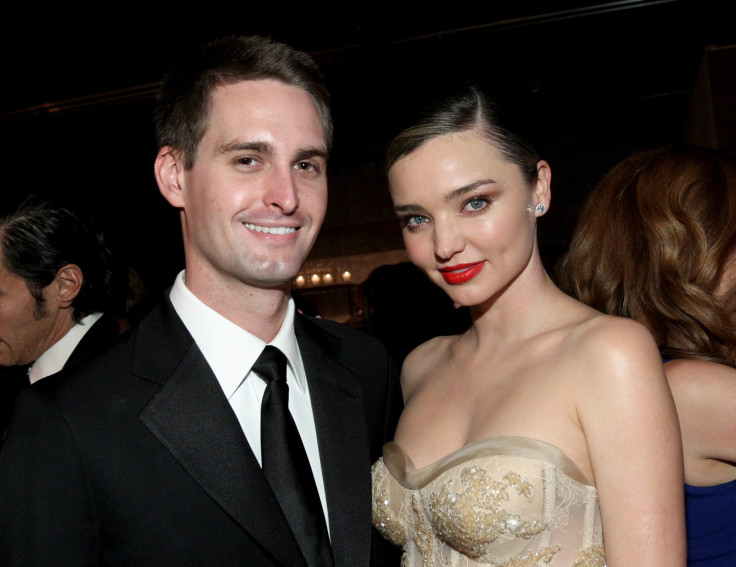 Pictured: Miranda Kerr and Evan Spiegel attend the Fifth Annual Baby2Baby Gala, Presented By John Paul Mitchell Systems at 3LABS on Nov. 12, 2016 in Culver City, California.