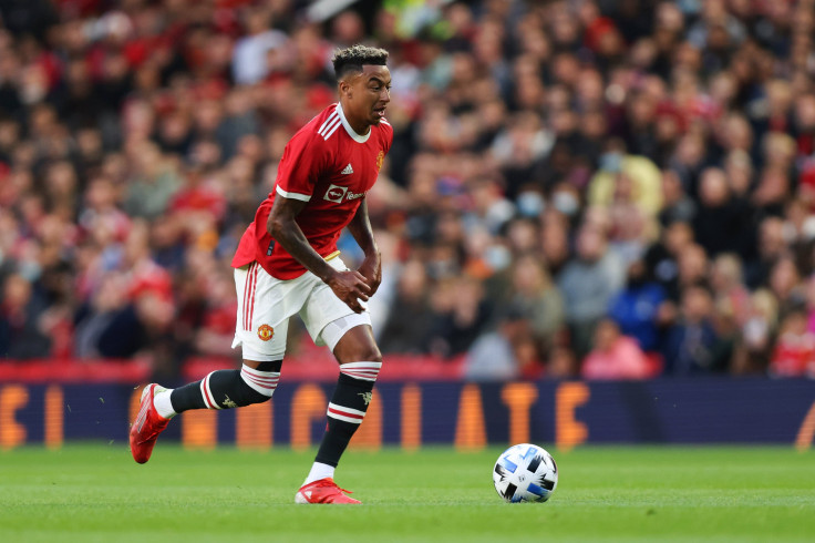 Jesse Lingard of Manchester United during the pre-season friendly between Manchester United and Brentford at Old Trafford on July 28, 2021 in Manchester, England.
