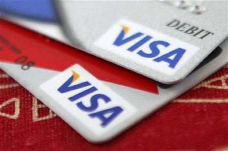 Visa Threat Intelligence is an attempt to reduce fraud since hackers and foreign governments increasingly have targeted customer payment information. Visa credit cards are displayed in Washington Oct. 27, 2009.