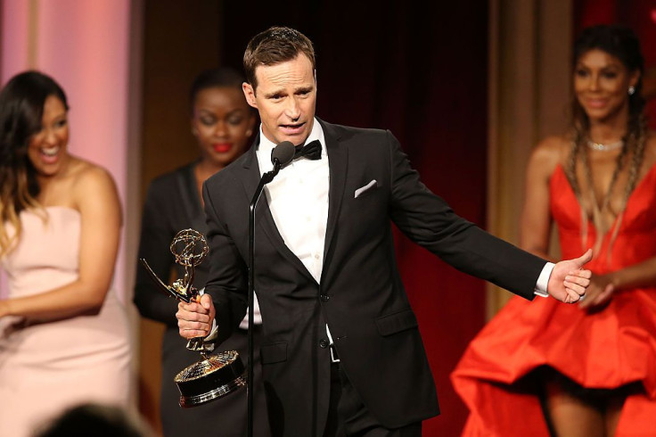 LOS ANGELES, CA - MAY 01: Mike Richards accepts the award for outstanding game show for The Price is Right at the 2016 Daytime Emmy Awards at Westin Bonaventure Hotel on May 1, 2016 in Los Angeles, California.