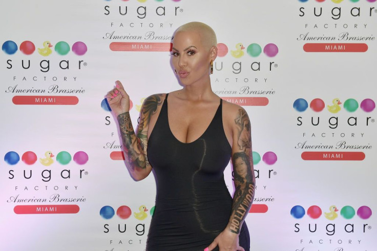 Amber Rose shared her feelings about an old relationship. The model is pictured attending the End Of Summer Party at Sugar Factory American Brasserie on Aug. 18, 2017 in Miami, Florida. 