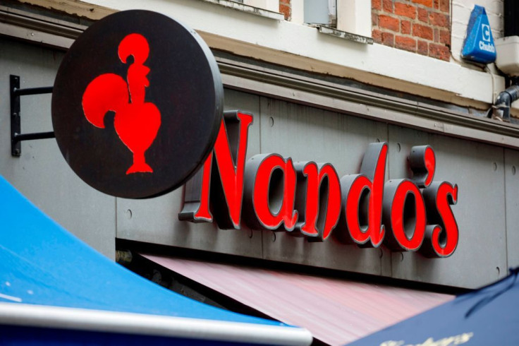 A Nando's chicken restaurant is pictured in central London on September 11, 2019.