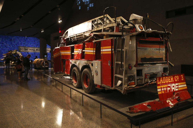 A FDNY fire truck from Ladder Co. 3 is seen inside the National September 11 Memorial & Museum during a press preview in New York May 14, 2014.