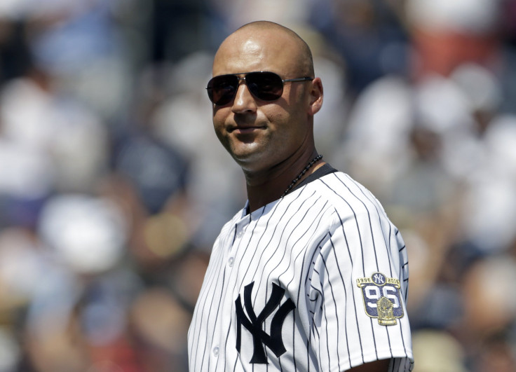New York Yankees great Derek Jeter, pictured at Yankee Stadium following a ceremony for the 1996 World Series Championship Team in the Bronx of New York on Aug. 13, 2016, is one of the best shortstops in MLB history.