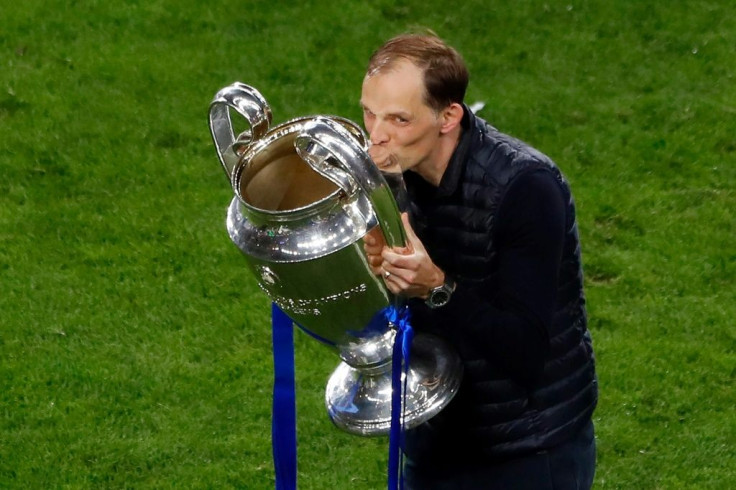 Chelsea manager Thomas Tuchel with the Champions League trophy