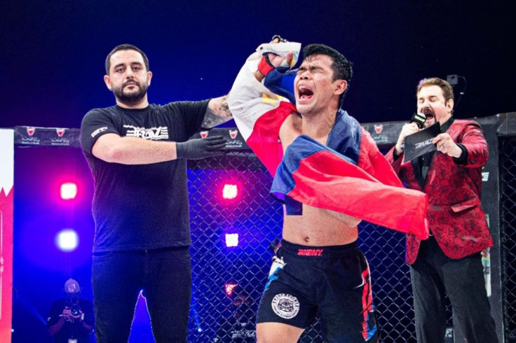 Filipino lightweight Rolando "The Incredible " Dy defeats Poland's Maciek Gierszewski via split decision at BRAVE CF 42 in Bahrain at the National Stadium last September 24, 2020.